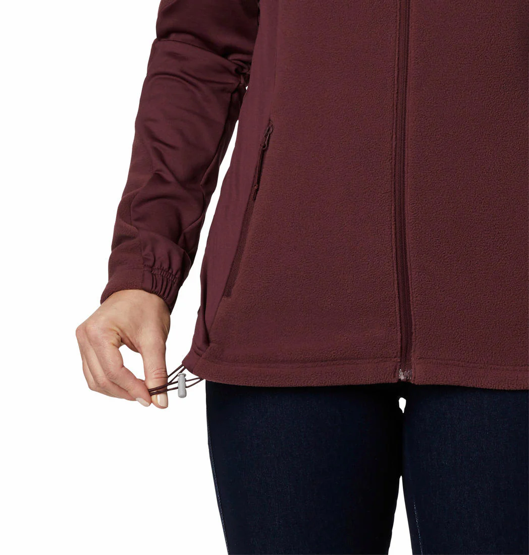 Columbia Women Maroon W Polar Powder Fleece FZ - Image 4