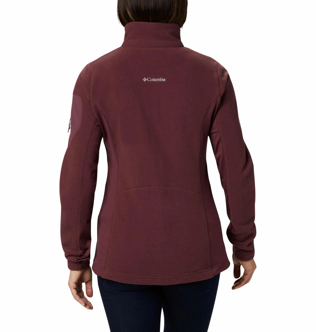 Columbia Women Maroon W Polar Powder Fleece FZ - Image 6