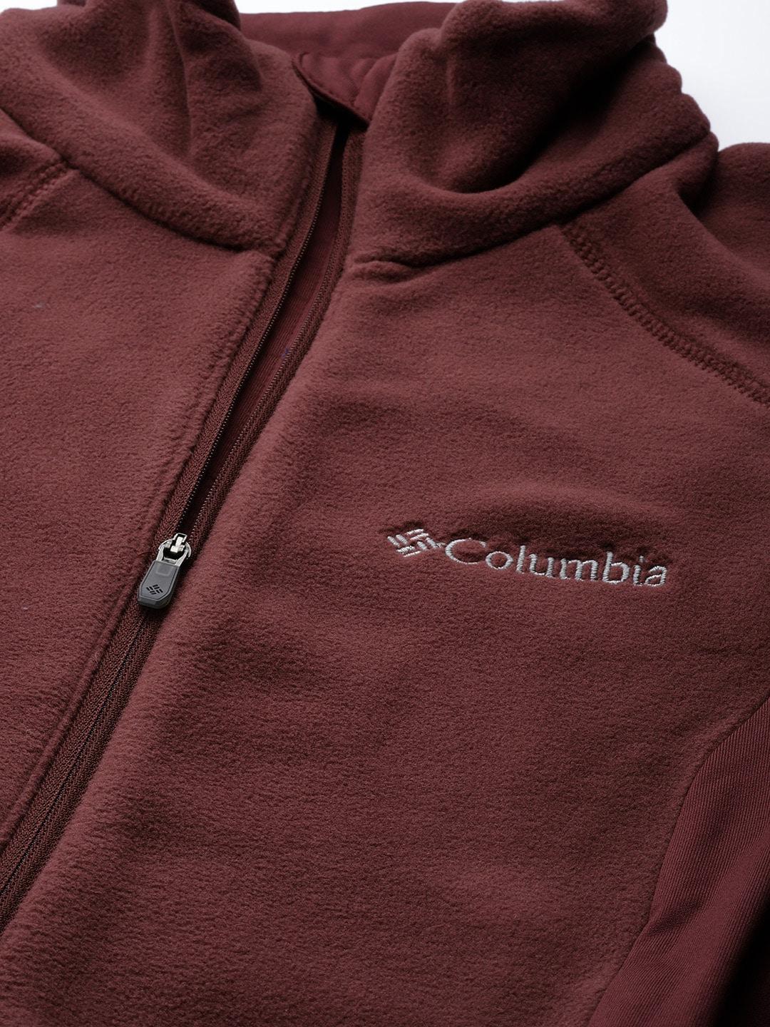 Columbia Women Maroon W Polar Powder Fleece FZ - Image 7