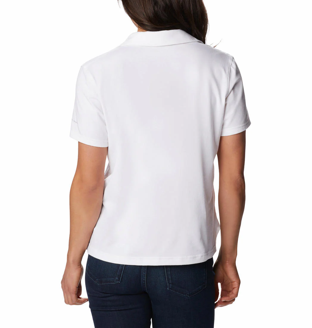 Columbia Women White W Sun Trek Polo (Sun Protection) - Image 5