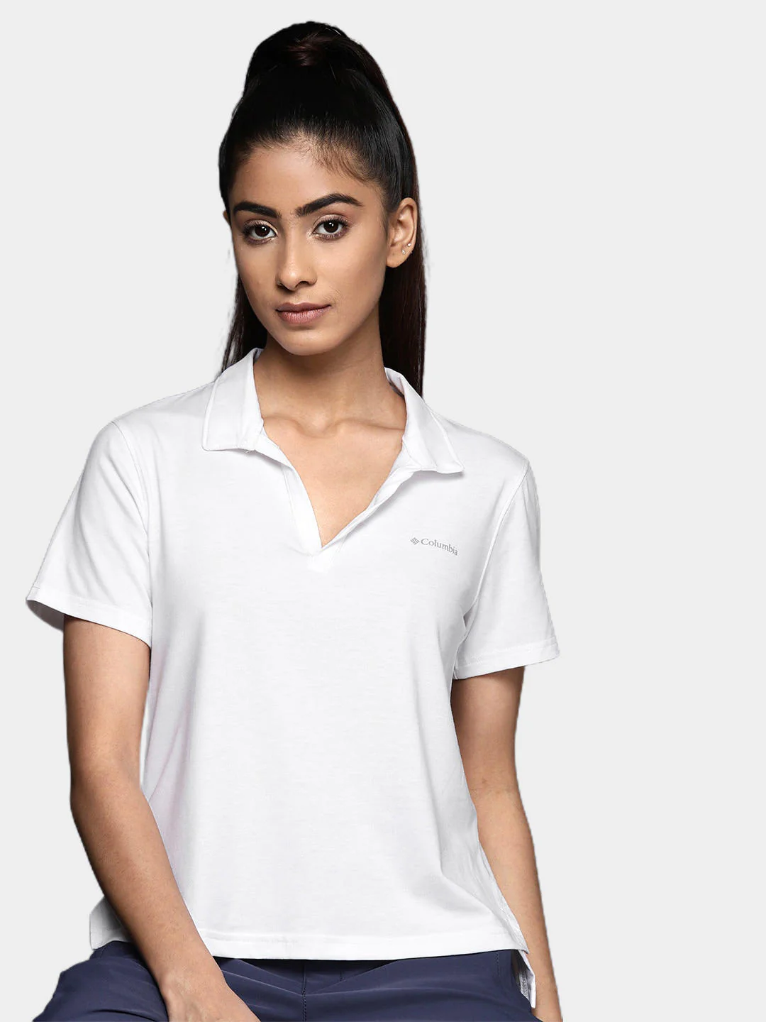 Columbia Women White W Sun Trek Polo (Sun Protection) - Image 8