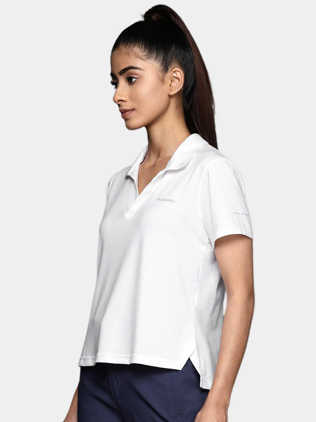 Columbia Women White W Sun Trek Polo (Sun Protection) - Image 9