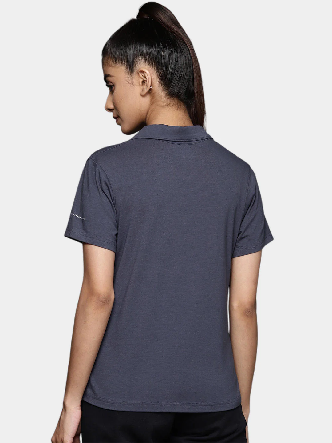 Columbia Women Navy Blue W Sun Trek Polo (Sun Protection) - Image 12
