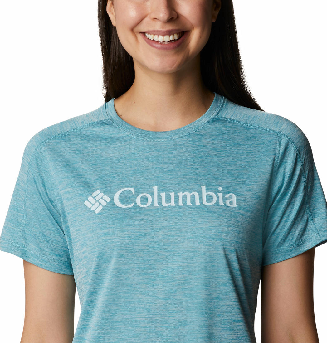 Columbia Women Blue W Zero Rules Graphic Crew (Sun Protection) - Image 4