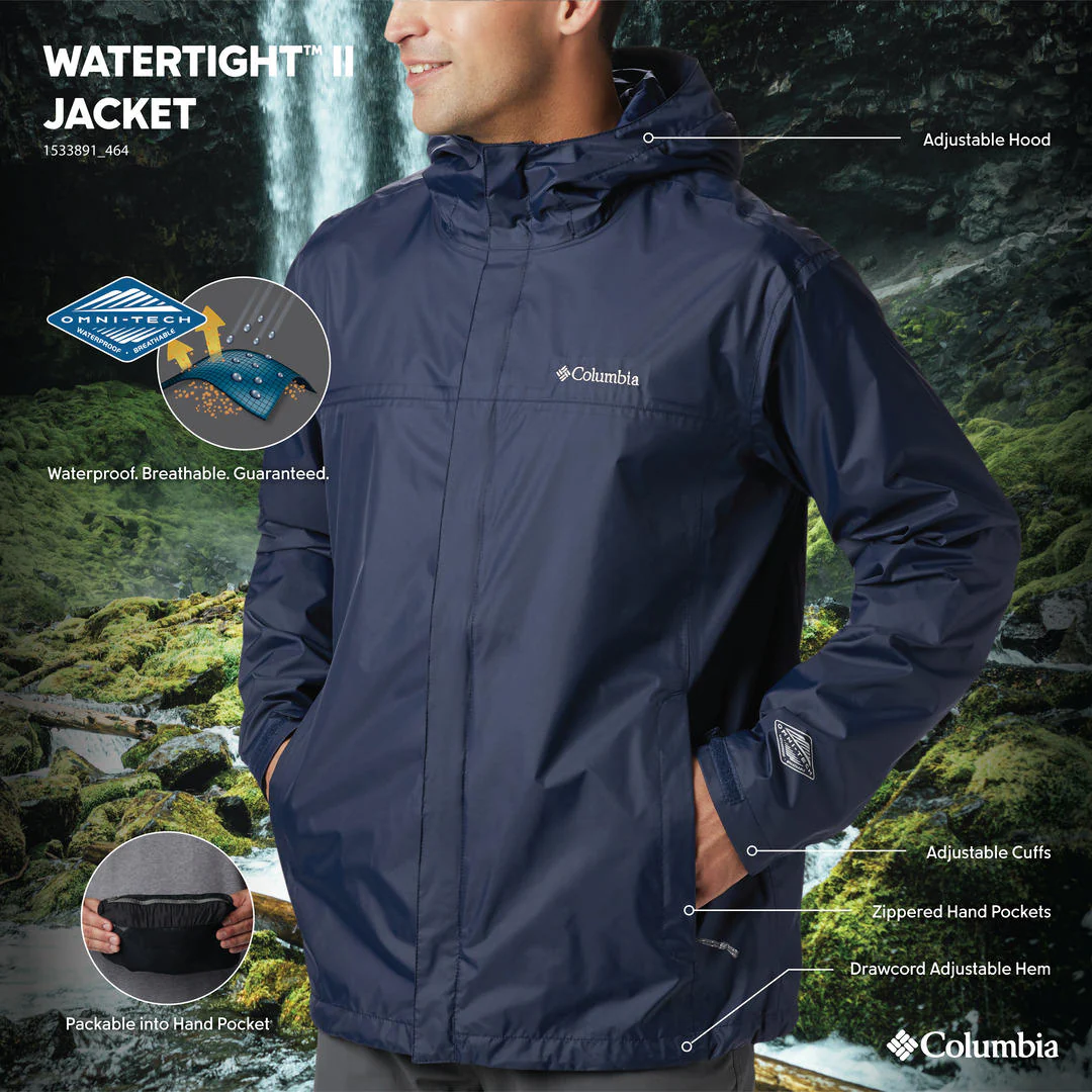 Columbia Men Blue Watertight II Jacket Waterproof - Image 2