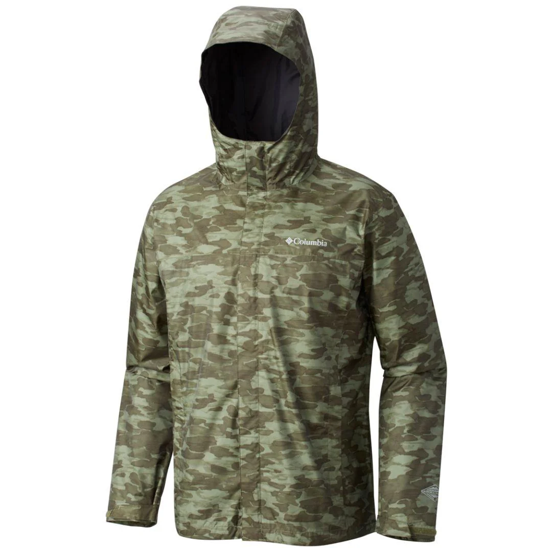 Columbia Men Green Watertight Printed Jacket Waterproof - Image 2