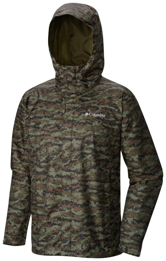 Columbia Men Green Watertight Printed Jacket Waterproof - Image 3
