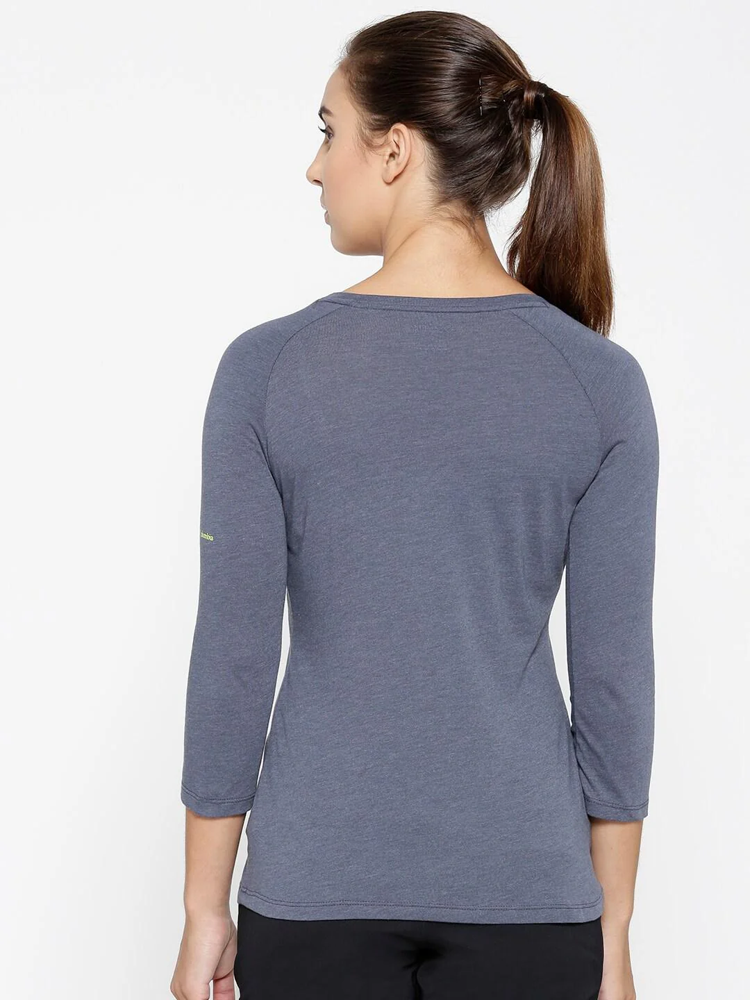 Columbia Women Purple Weekend Explorer 3/4 Tee - Image 6