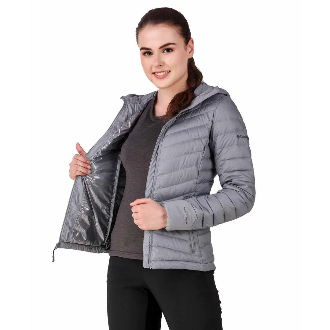 Columbia Women Grey Windgates Hooded Jacket - Image 5
