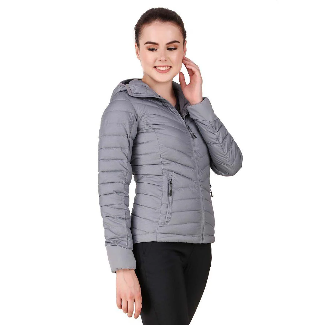 Columbia Women Grey Windgates Hooded Jacket - Image 6