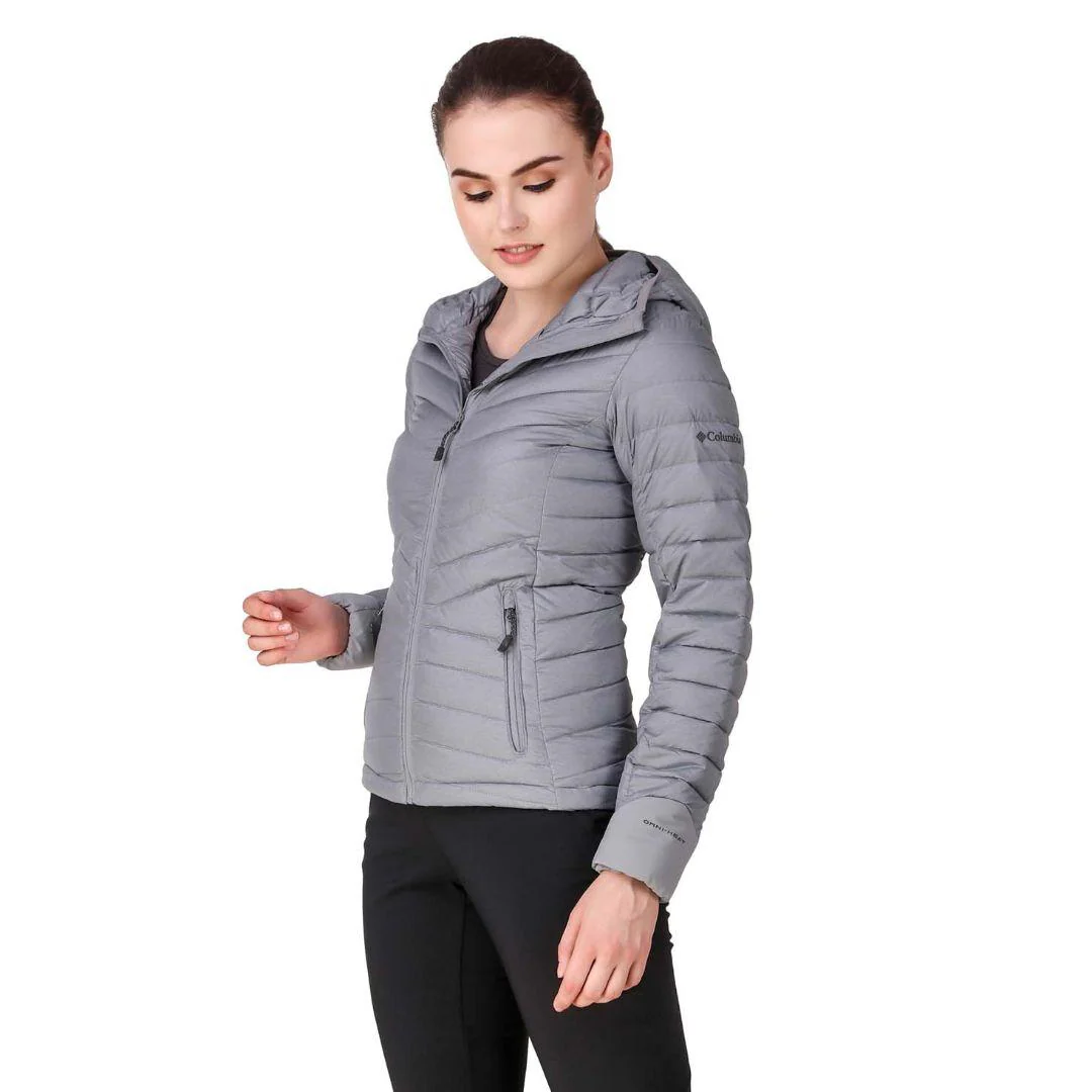 Columbia Women Grey Windgates Hooded Jacket - Image 7