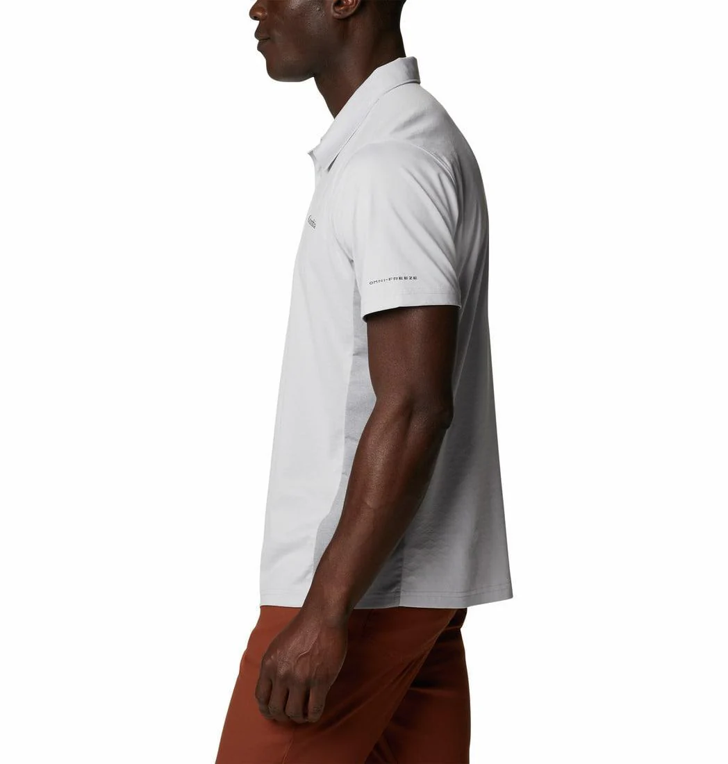 Columbia Men Grey Zero Ice Cirro-Cool Polo (Sun Protection) - Image 6