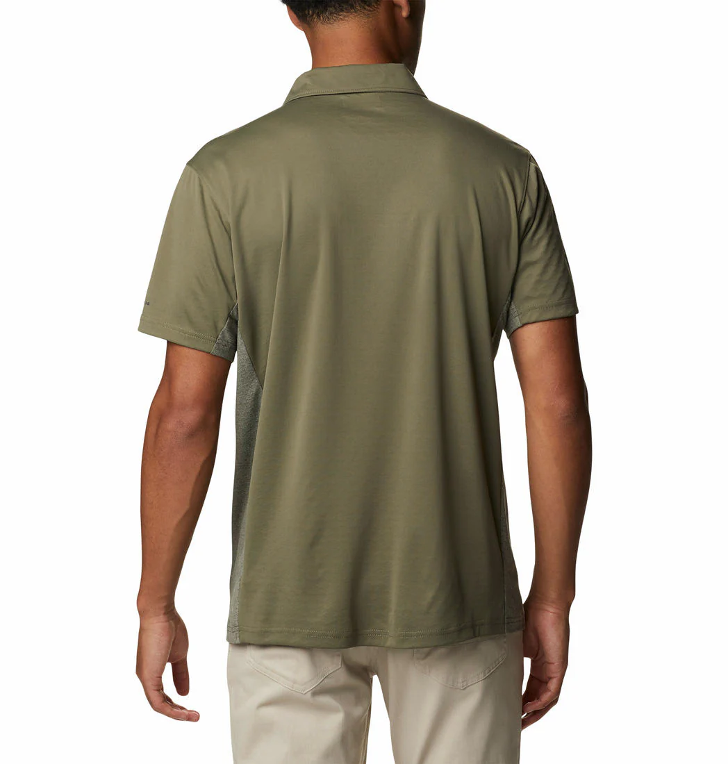 Columbia Men Green Zero Ice Cirro-Cool Polo (Sun Protection) - Image 2