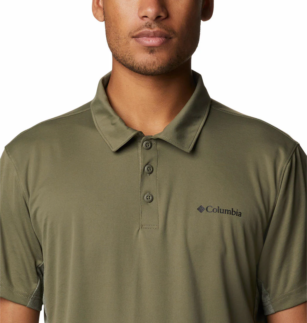Columbia Men Green Zero Ice Cirro-Cool Polo (Sun Protection) - Image 4