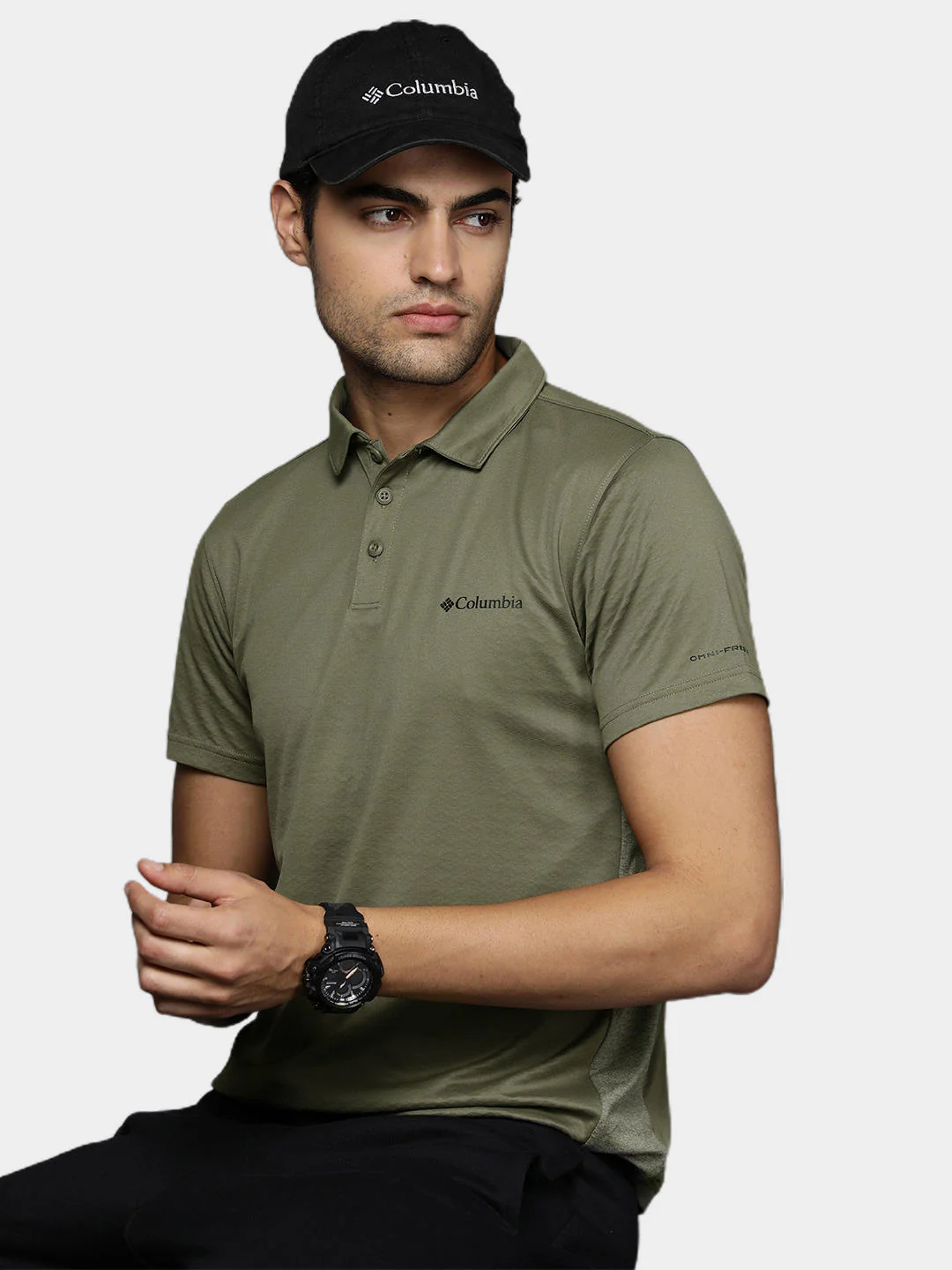 Columbia Men Green Zero Ice Cirro-Cool Polo (Sun Protection) - Image 9