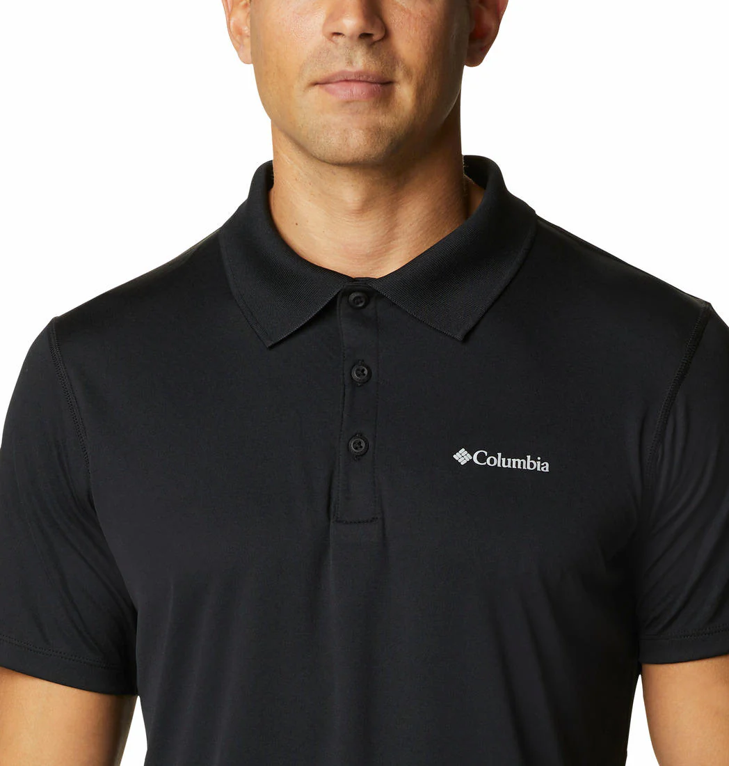 Columbia Men Black Zero Rules Polo Shirt (Sun Protection) - Image 2