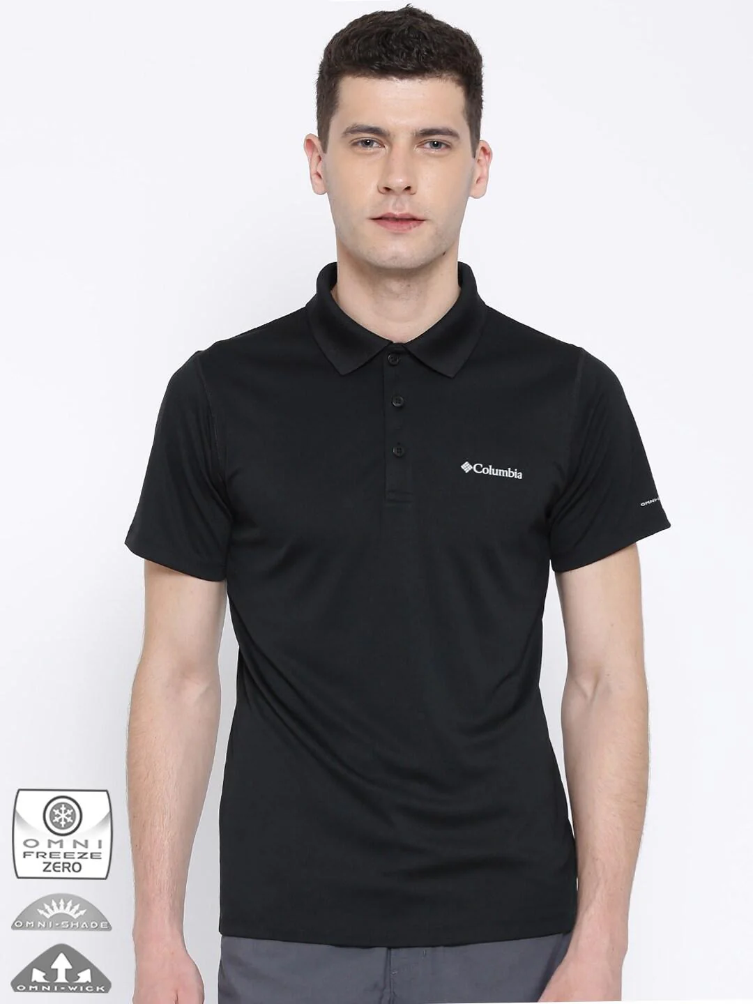 Columbia Men Black Zero Rules Polo Shirt (Sun Protection) - Image 6