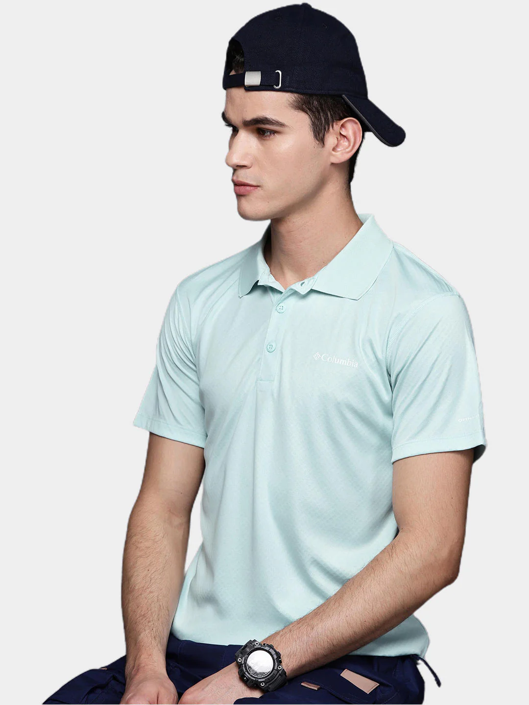 Columbia Men Green Zero Rules Polo Shirt (Sun Protection) - Image 8