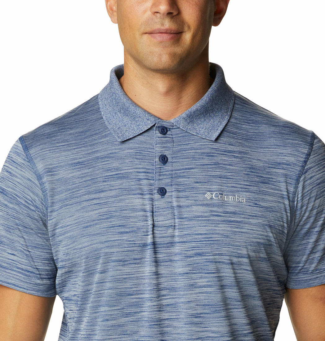 Columbia Men Blue Zero Rules Polo Shirt (Sun Protection) - Image 2