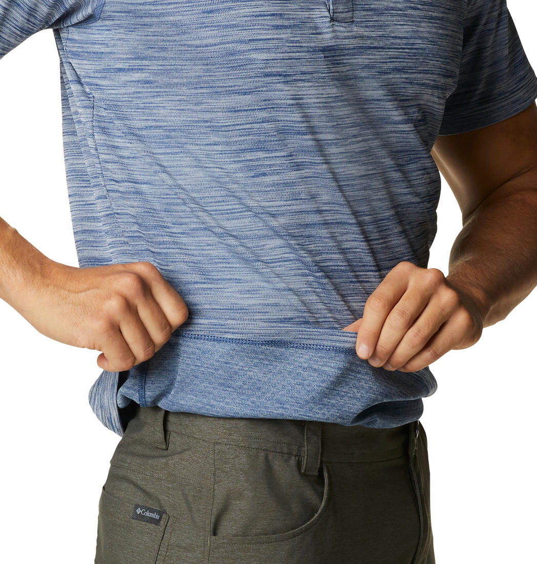 Columbia Men Blue Zero Rules Polo Shirt (Sun Protection) - Image 4