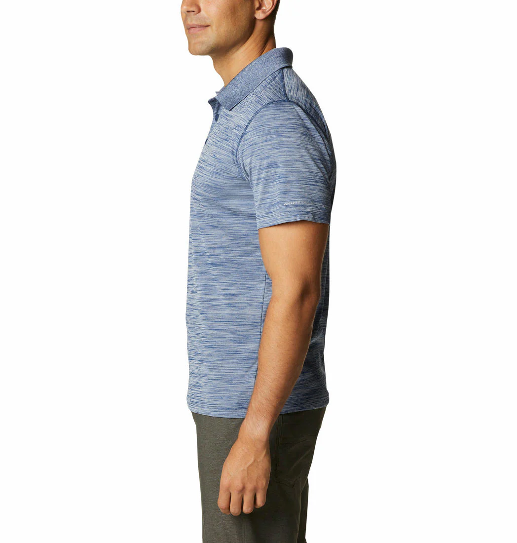 Columbia Men Blue Zero Rules Polo Shirt (Sun Protection) - Image 5