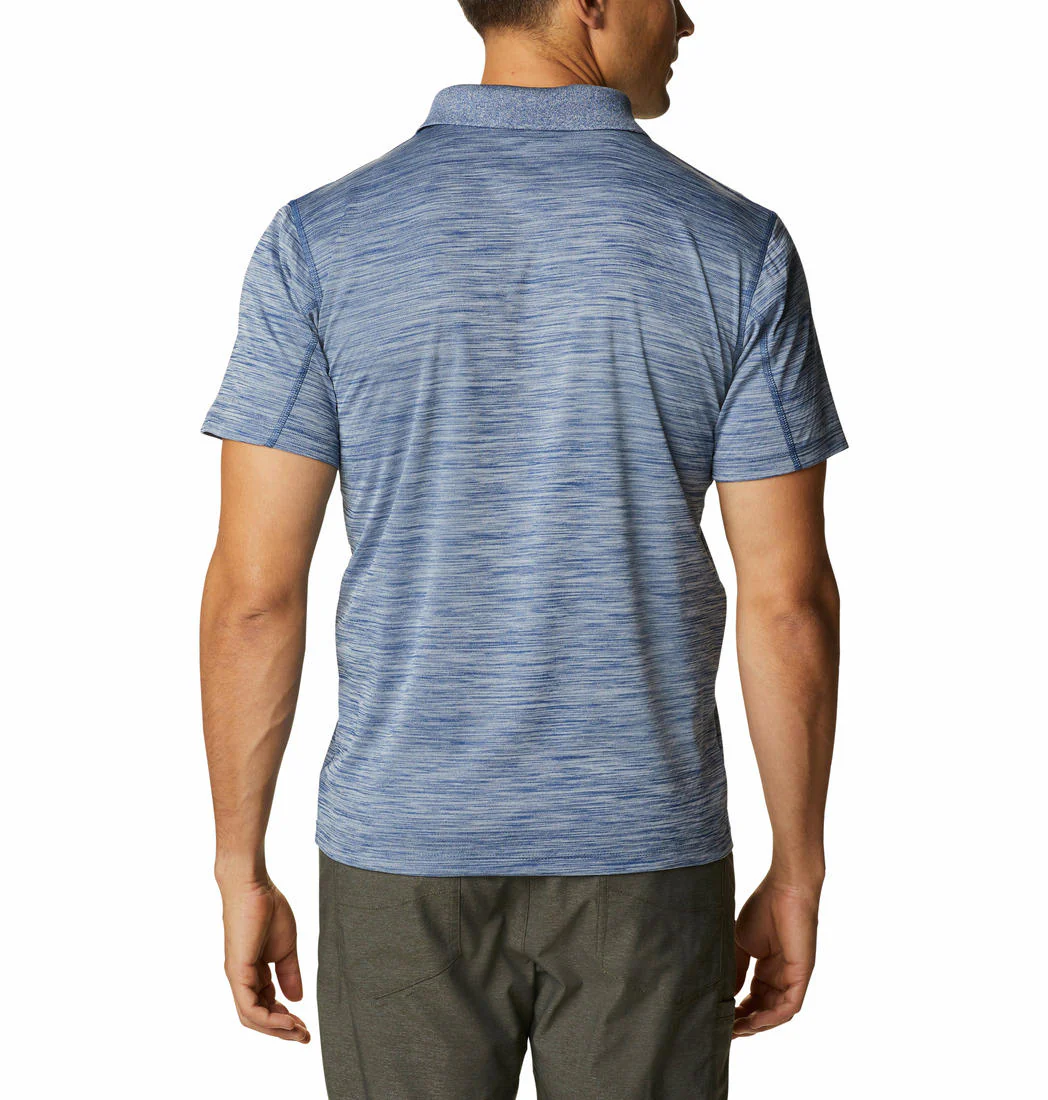 Columbia Men Blue Zero Rules Polo Shirt (Sun Protection) - Image 6
