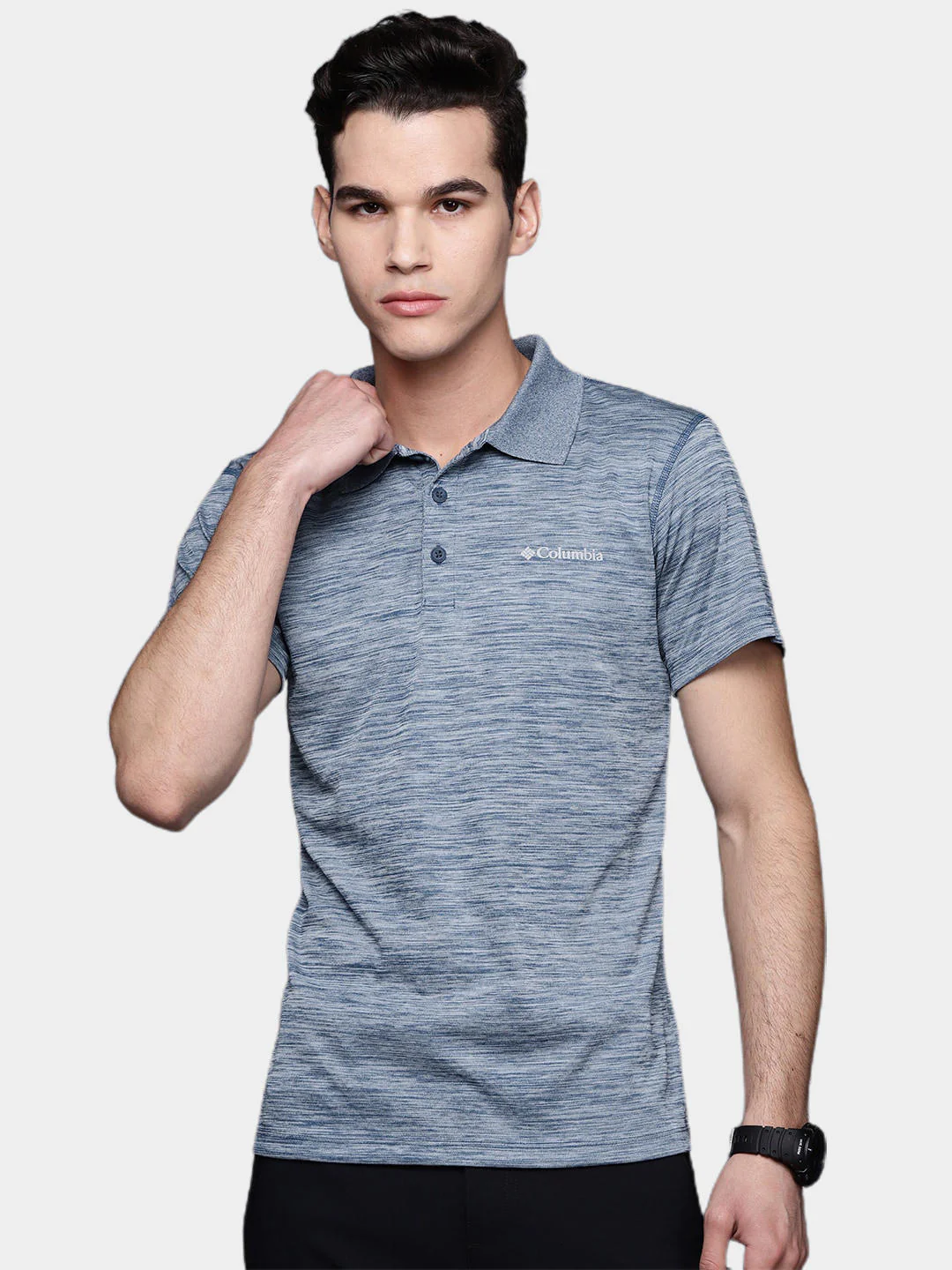 Columbia Men Blue Zero Rules Polo Shirt (Sun Protection) - Image 9