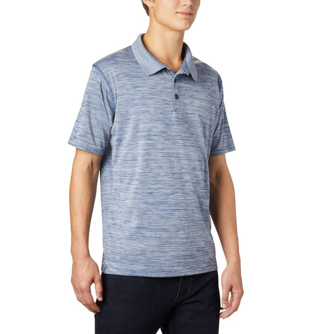 Columbia Men Blue Zero Rules Polo Shirt (Sun Protection) - Image 2