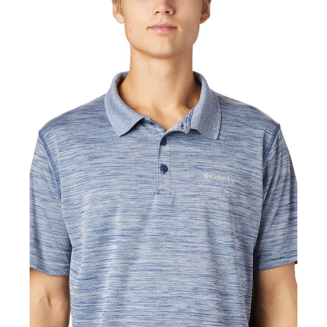 Columbia Men Blue Zero Rules Polo Shirt (Sun Protection) - Image 4