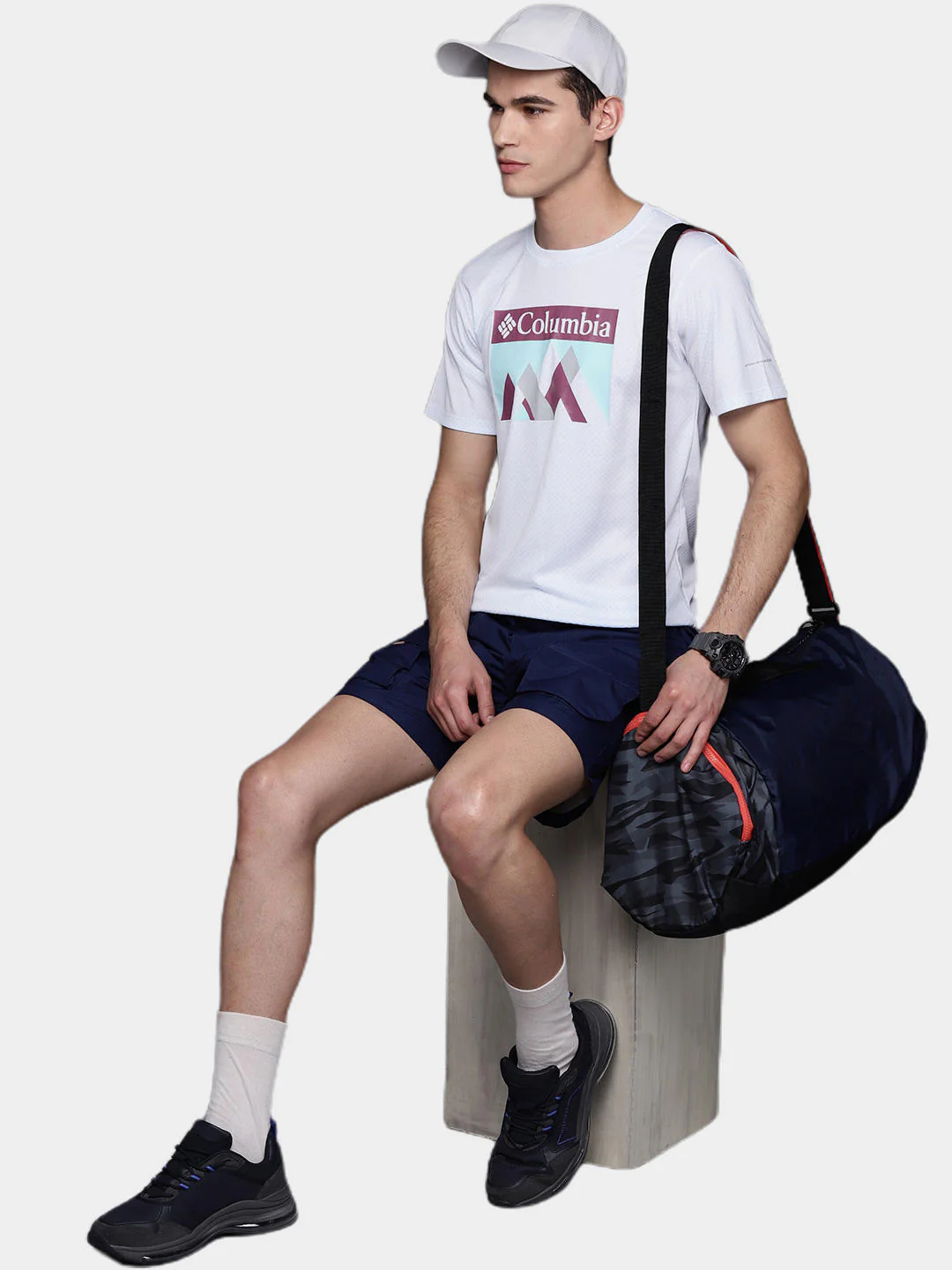 Columbia Men White Zero Rules Short Sleeve Graphic Shirt (Sun Protection) - Image 10