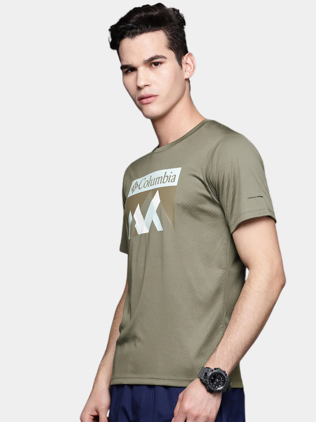 Columbia Men Green Zero Rules Short Sleeve Graphic Shirt (Sun Protection) - Image 11