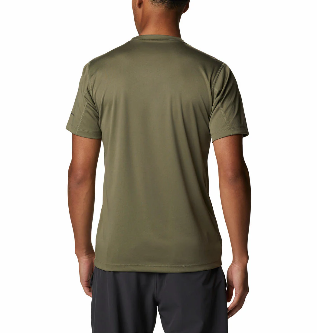 Columbia Men Green Zero Rules Short Sleeve Graphic Shirt (Sun Protection) - Image 6