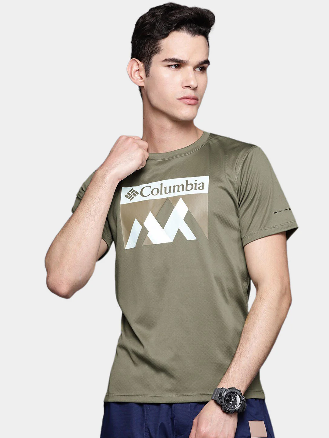 Columbia Men Green Zero Rules Short Sleeve Graphic Shirt (Sun Protection) - Image 9