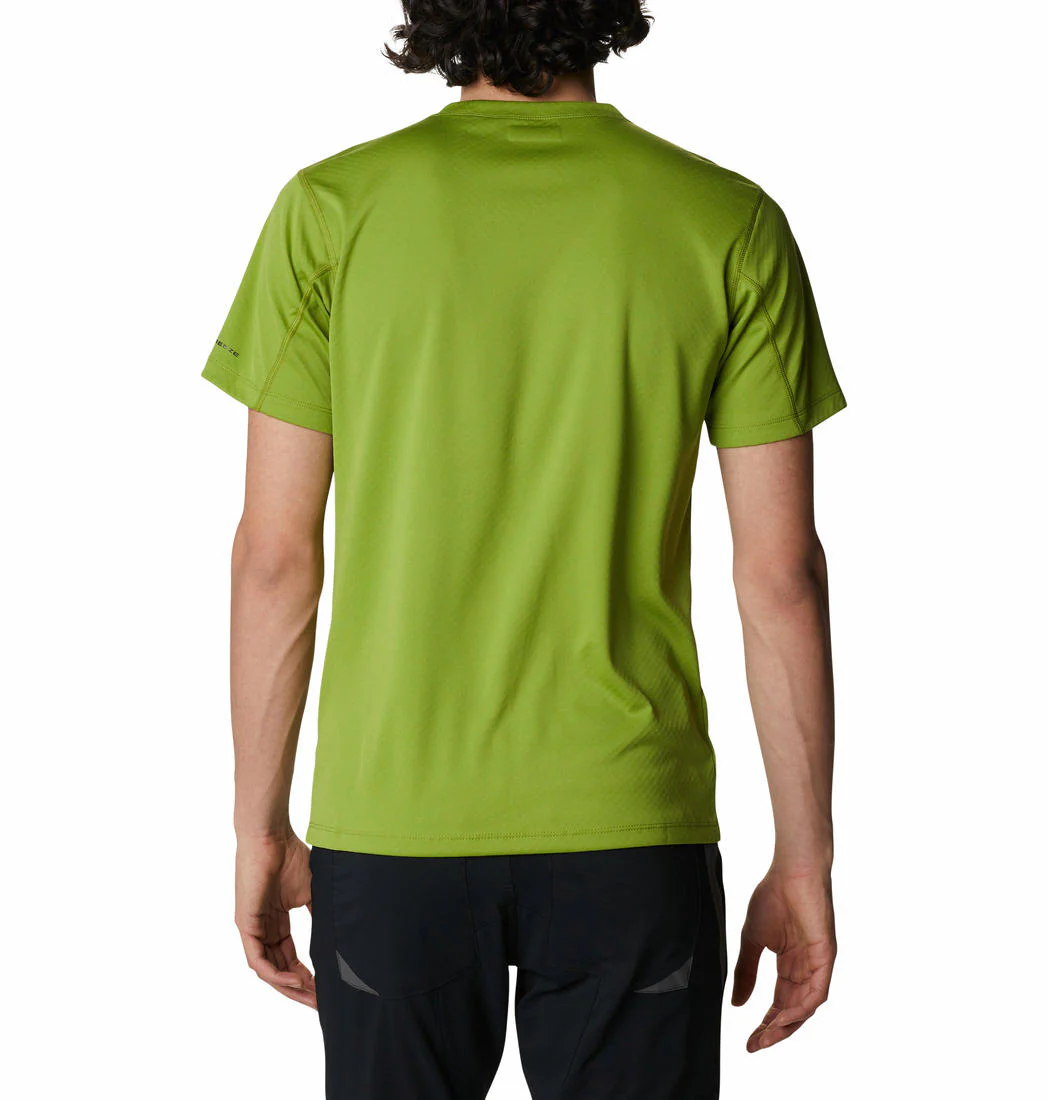 Columbia Men Green Zero Rules Short Sleeve Graphic Shirt (Sun Protection) - Image 2