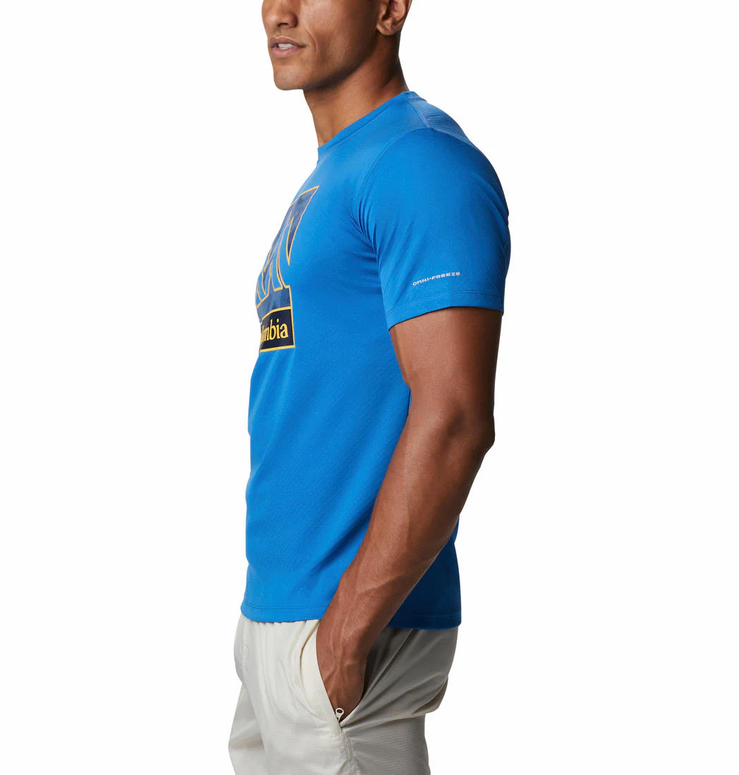 Columbia Men Blue Zero Rules Short Sleeve Graphic Shirt (Sun Protection) - Image 2