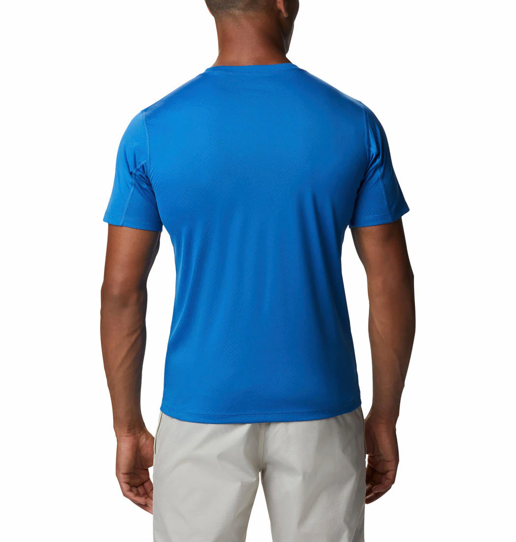 Columbia Men Blue Zero Rules Short Sleeve Graphic Shirt (Sun Protection) - Image 6