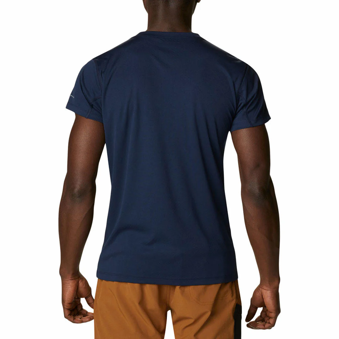 Columbia Men Blue Zero Rules Short Sleeve Graphic Shirt (Sun Protection) - Image 2