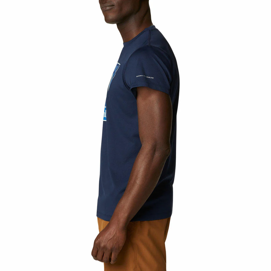 Columbia Men Blue Zero Rules Short Sleeve Graphic Shirt (Sun Protection) - Image 5
