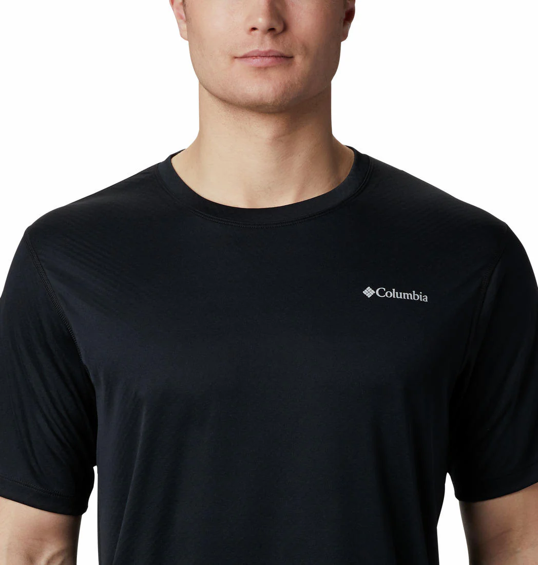 Columbia Men Black Zero Rules Short Sleeve Shirt (Sun Protection) - Image 3