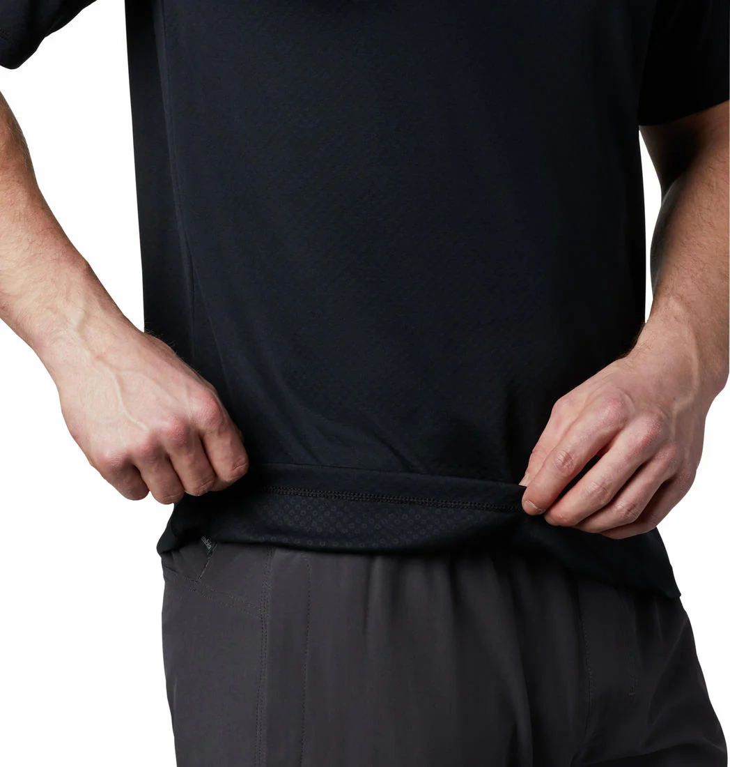 Columbia Men Black Zero Rules Short Sleeve Shirt (Sun Protection) - Image 5