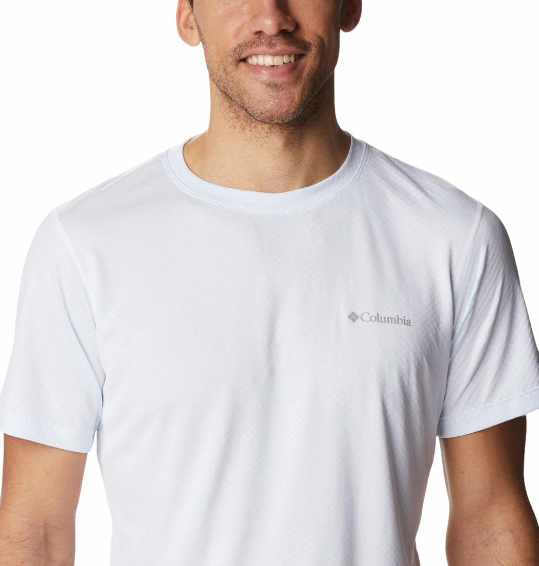 Columbia Men White Zero Rules Short Sleeve Shirt (Sun Protection) - Image 2