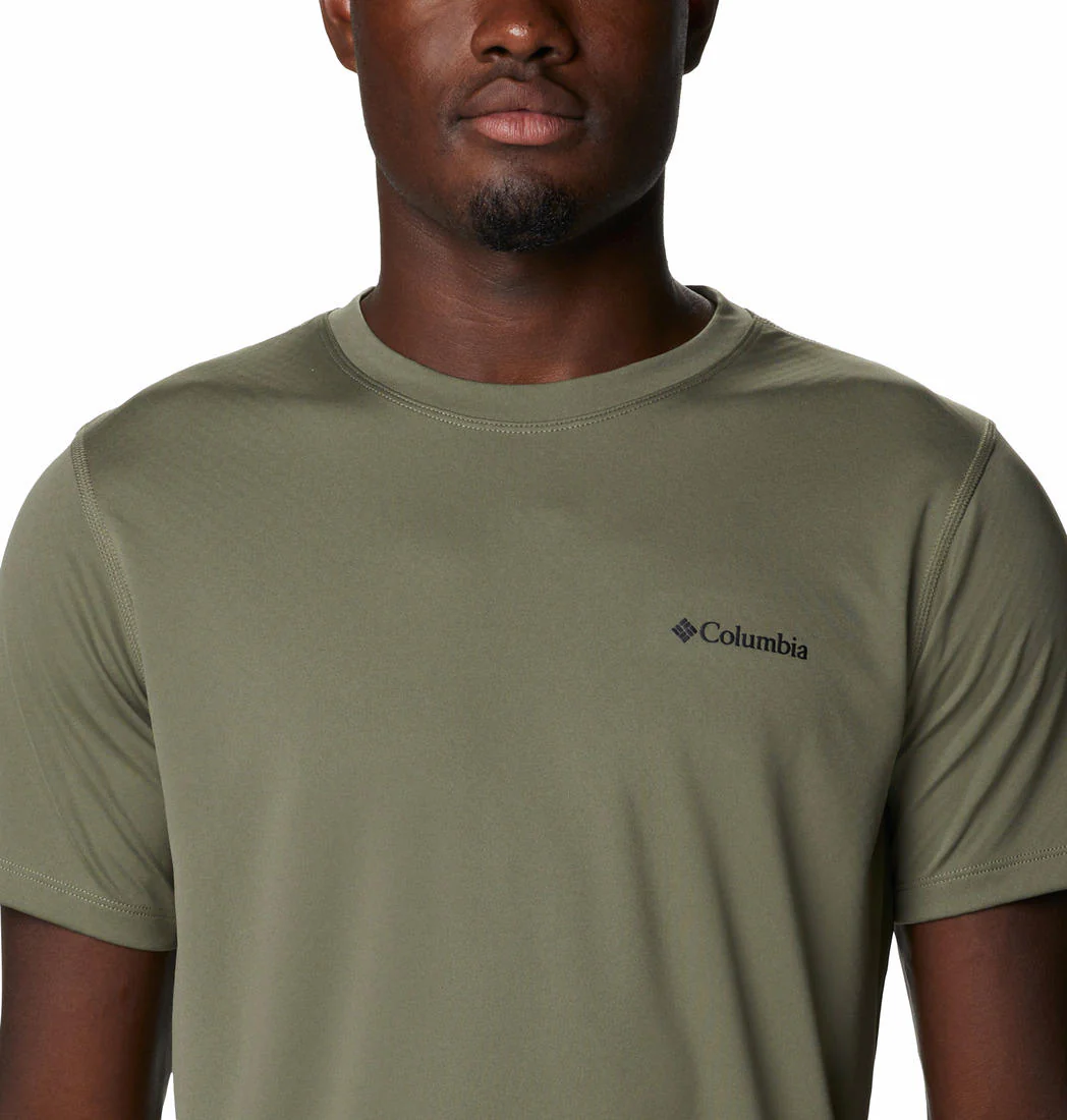 Columbia Men Green Zero Rules Short Sleeve Shirt (Sun Protection) - Image 2