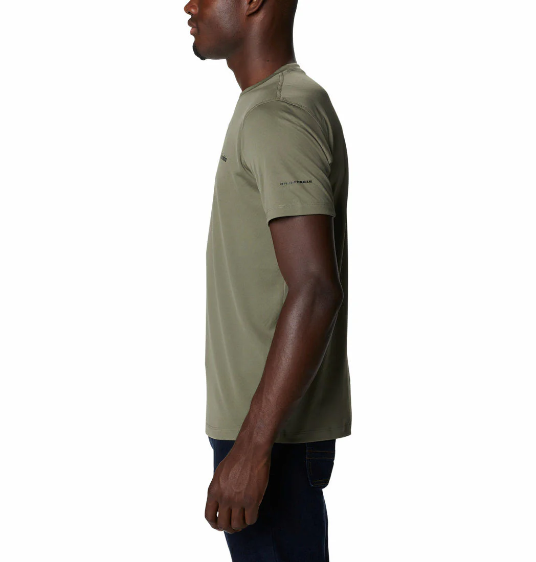 Columbia Men Green Zero Rules Short Sleeve Shirt (Sun Protection) - Image 5