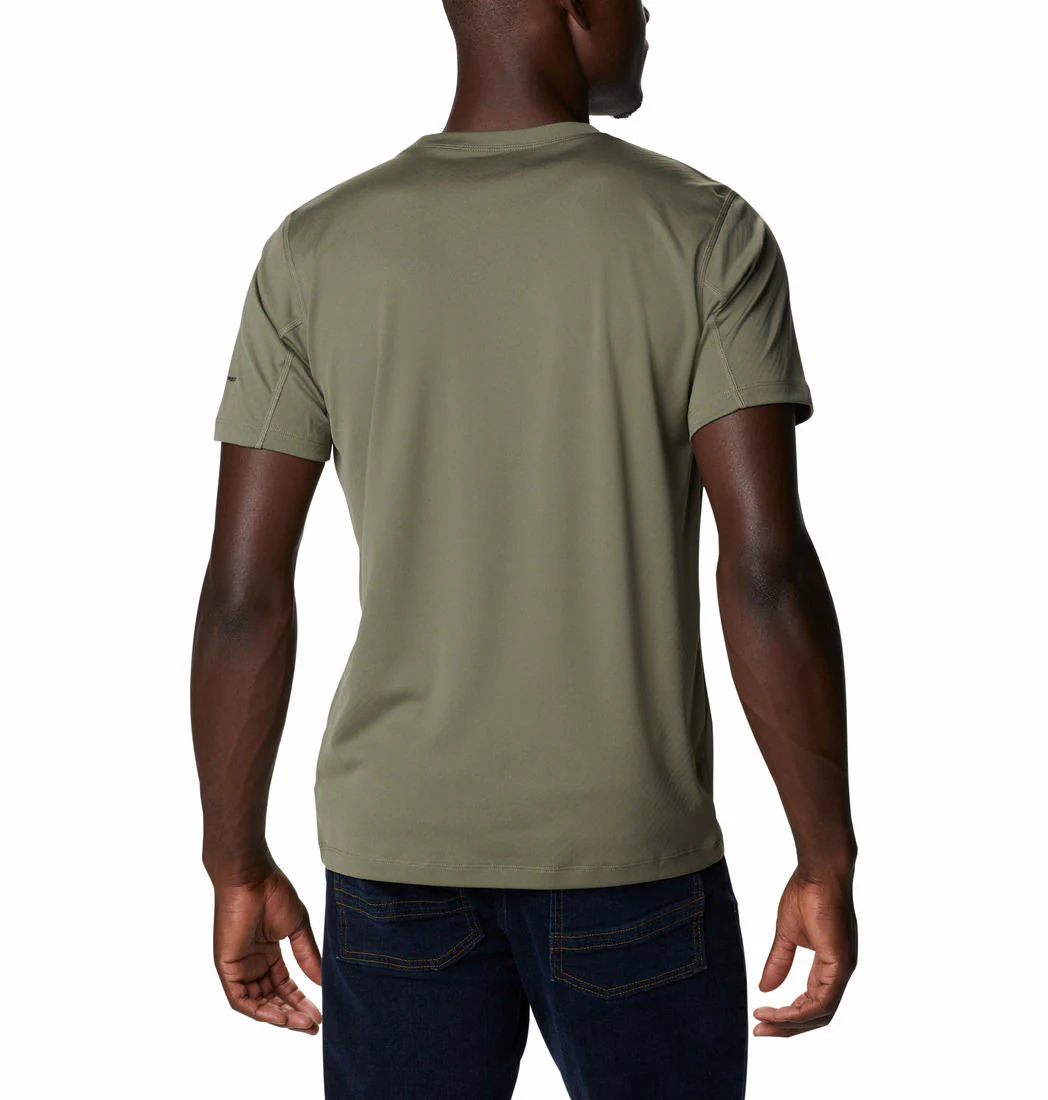 Columbia Men Green Zero Rules Short Sleeve Shirt (Sun Protection) - Image 6