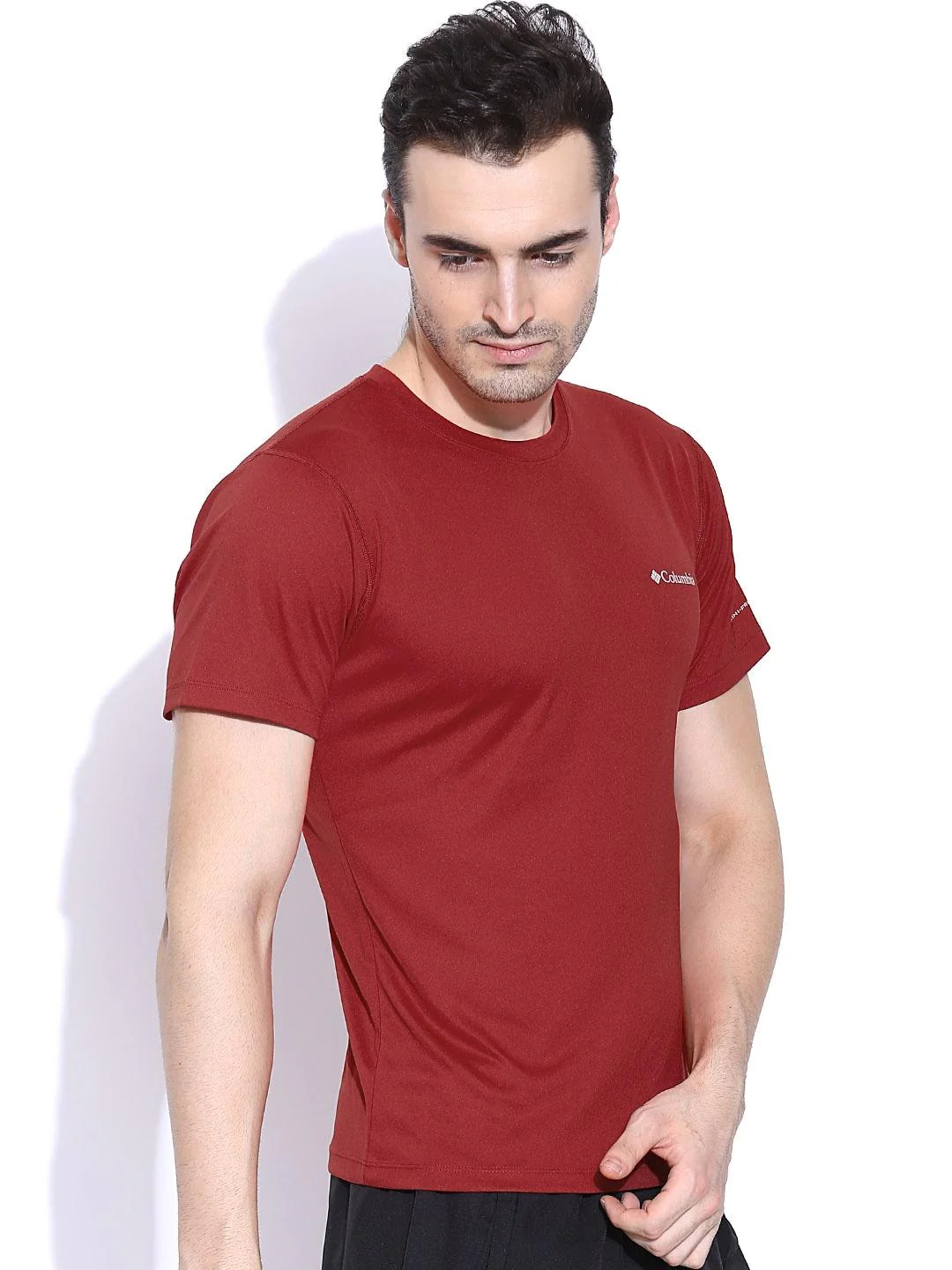 Columbia Men Red Zero Rules Short Sleeve Shirt (Sun Protection) - Image 3