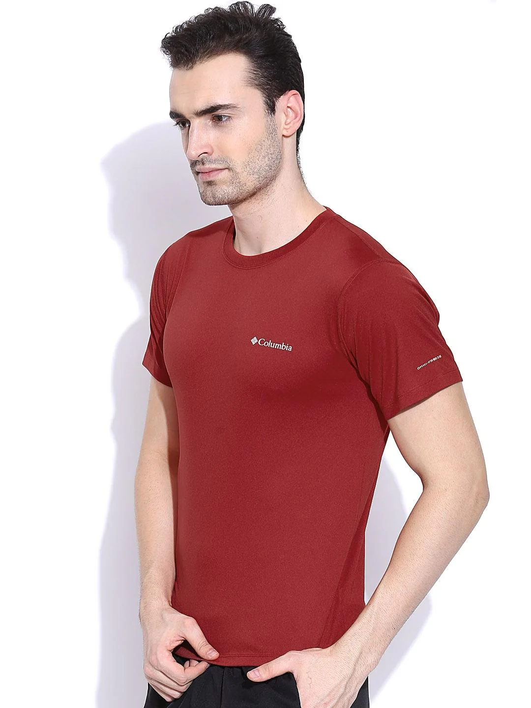 Columbia Men Red Zero Rules Short Sleeve Shirt (Sun Protection) - Image 4