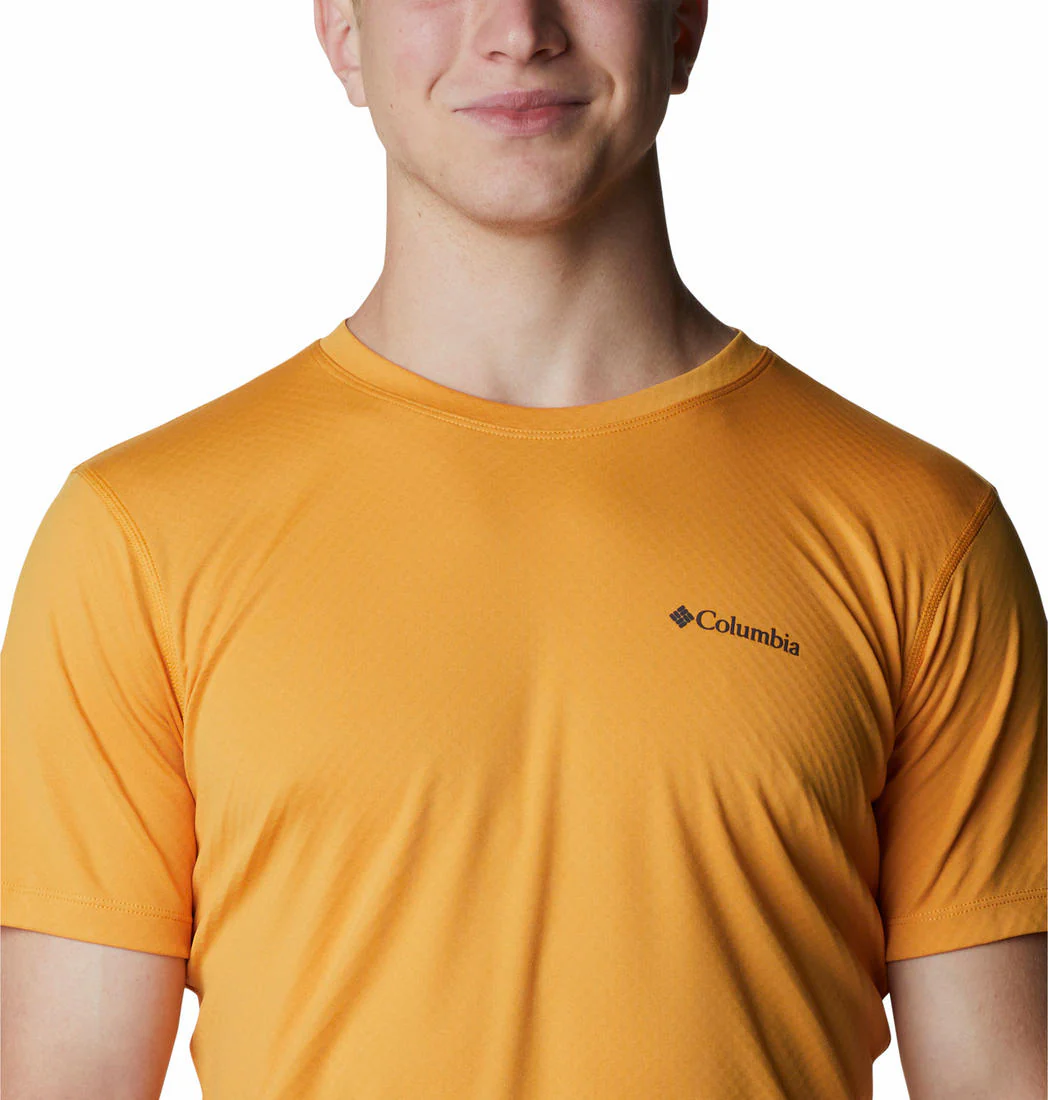Columbia Men Yellow Zero Rules Short Sleeve Shirt (Sun Protection) - Image 2