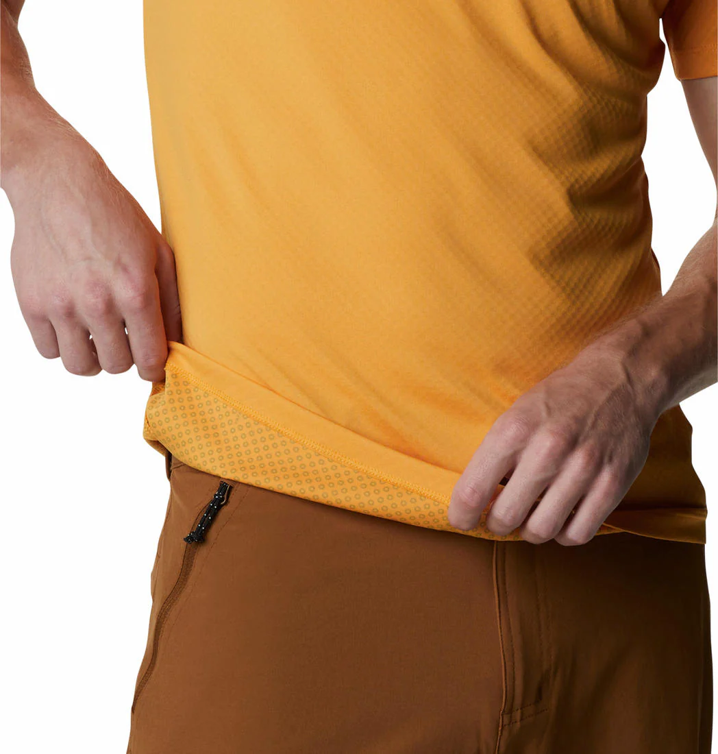 Columbia Men Yellow Zero Rules Short Sleeve Shirt (Sun Protection) - Image 4