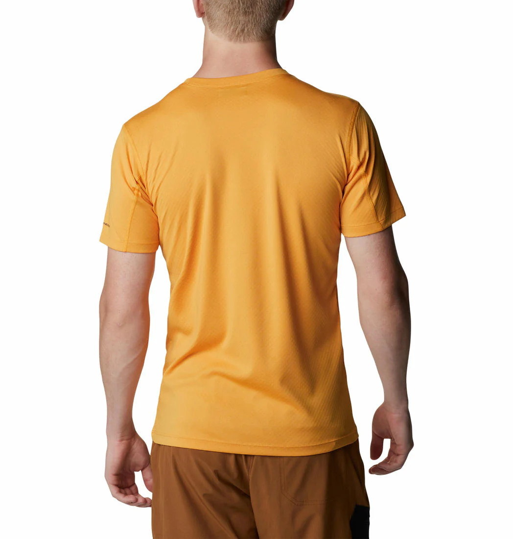 Columbia Men Yellow Zero Rules Short Sleeve Shirt (Sun Protection) - Image 6