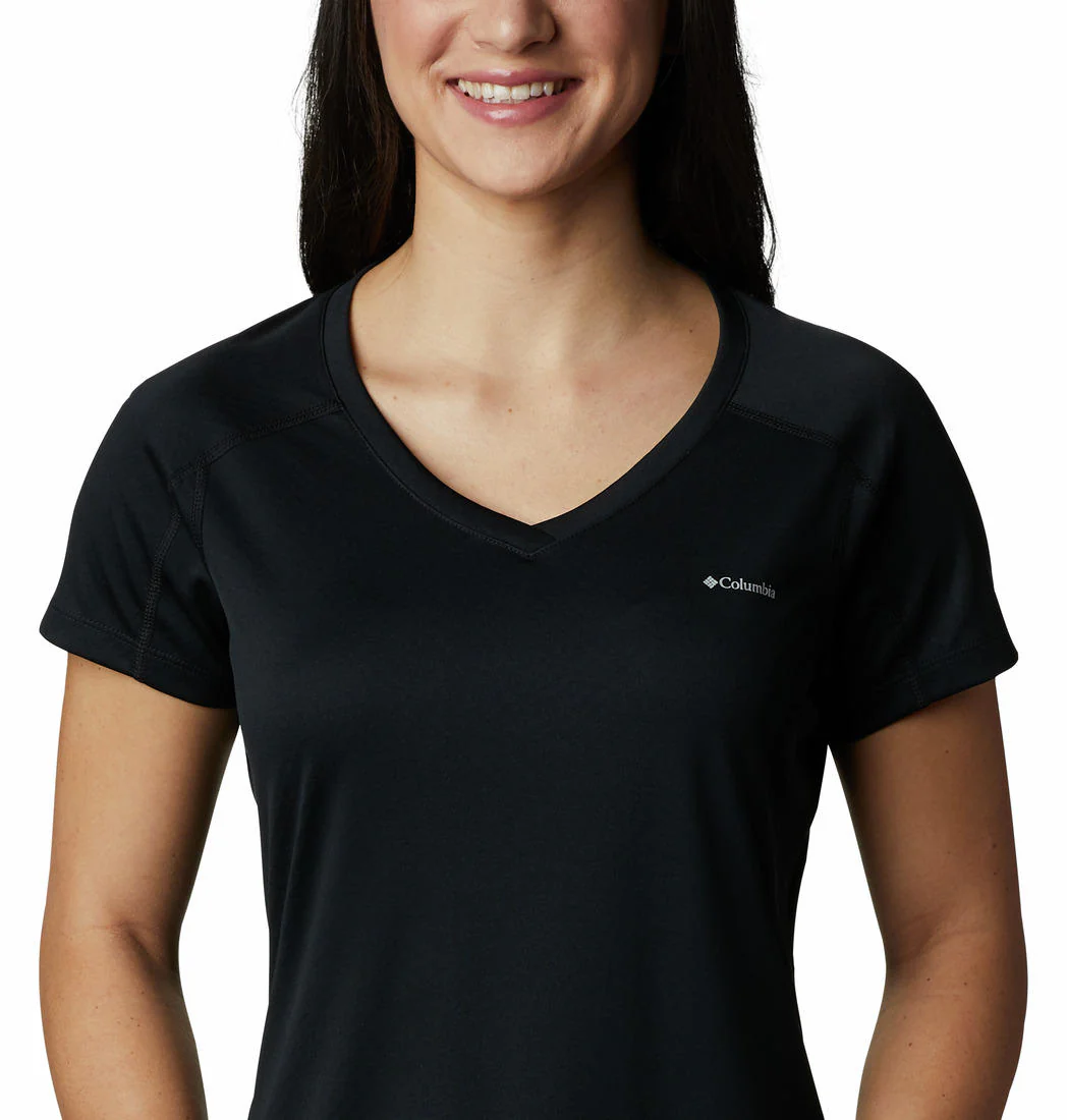 Columbia Women Black Zero Rules Short Sleeve Shirt (Sun Protection) - Image 2